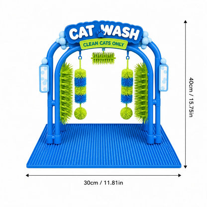Cat Self-Grooming Arch with Brushes