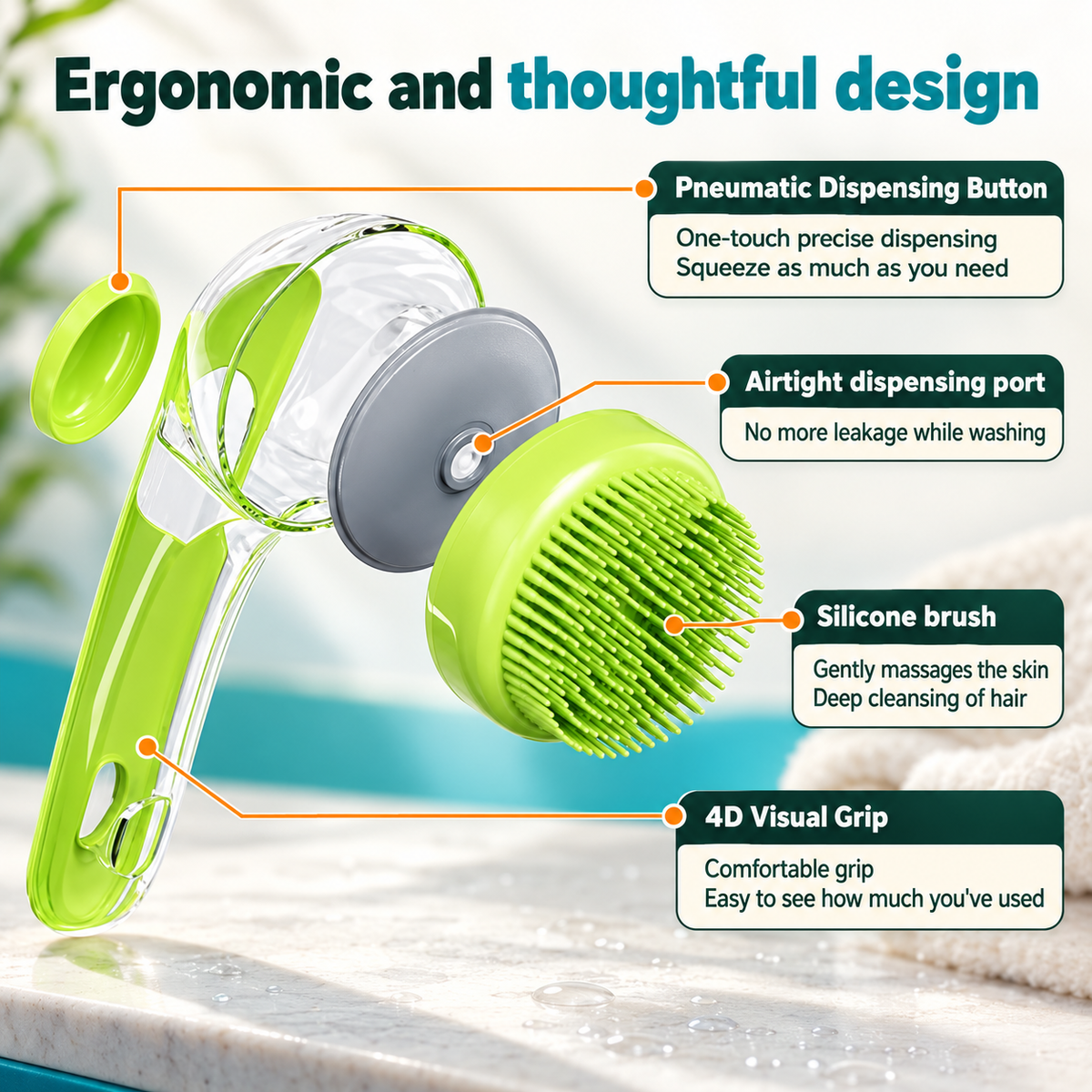 Pet Bath Brush