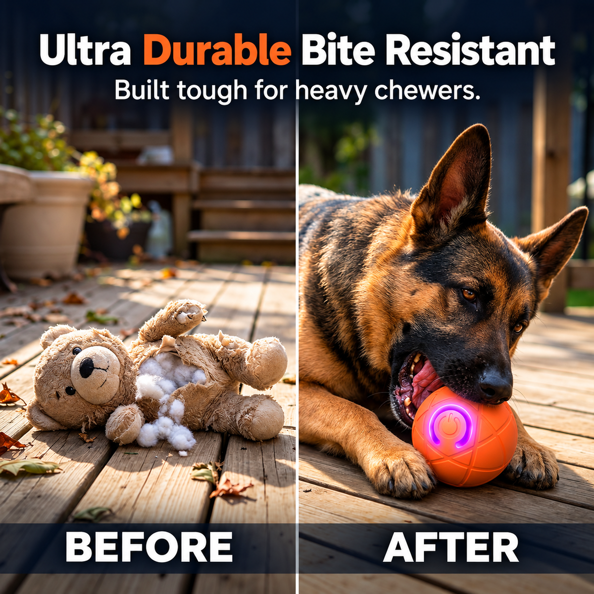 Auto-Bouncing Smart Pet Ball With Remote Control
