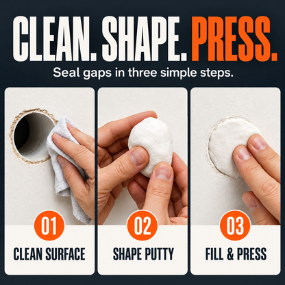 🧱 Waterproof Wall Hole Sealing Clay for Air Conditioner Pipes