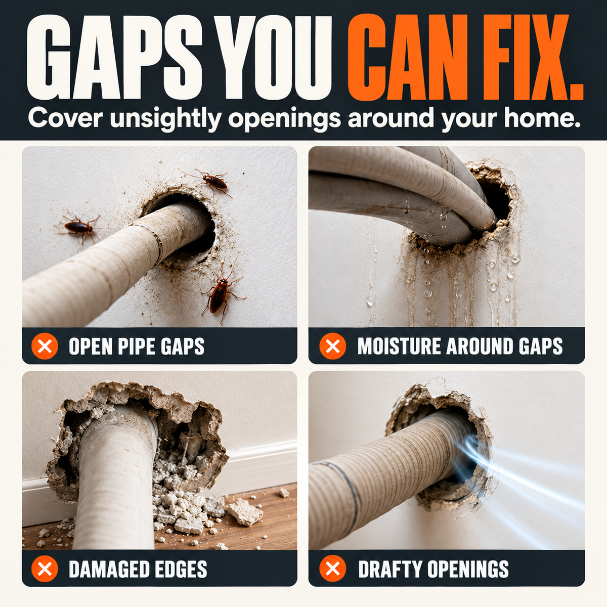 🧱 Waterproof Wall Hole Sealing Clay for Air Conditioner Pipes