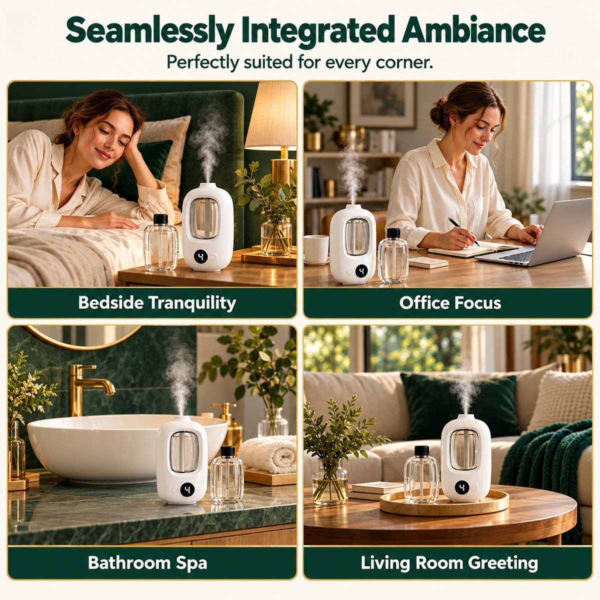 2026 HOT SALE🥳Freshen Any Room Instantly! No-Cord Timed Aroma Diffuser