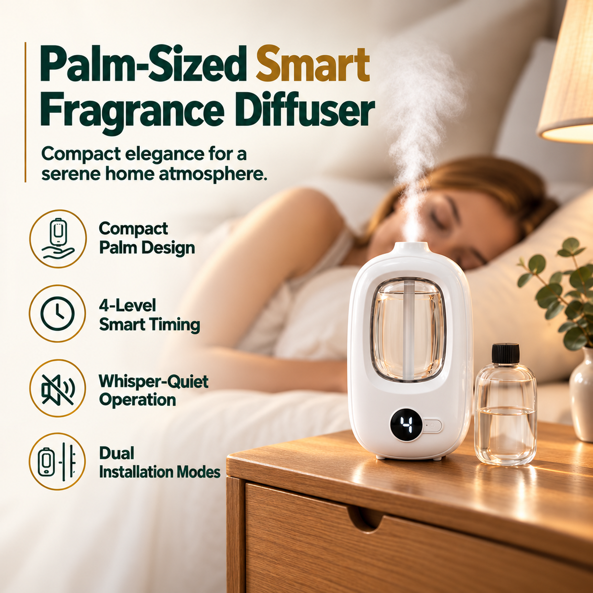 2026 HOT SALE🥳Freshen Any Room Instantly! No-Cord Timed Aroma Diffuser