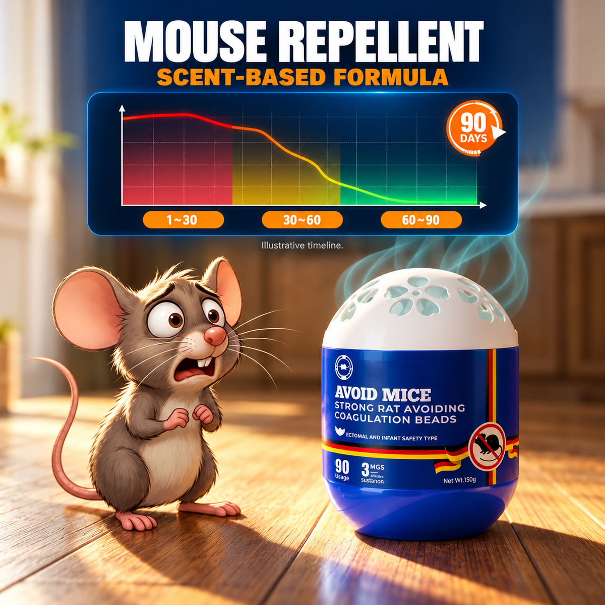 Plant-Based Indoor Mouse Repellent Gel
