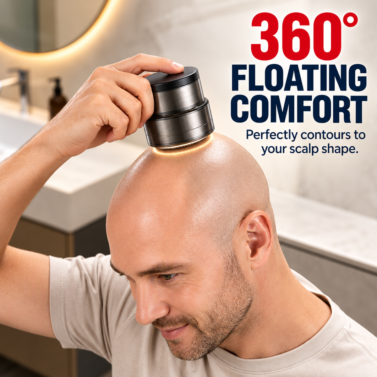 2-in-1 Smart Electric Bald Head Shaver and Beard Trimmer with Digital Display 🔥