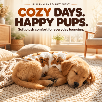 Cute Plush-Lined Pet Vest