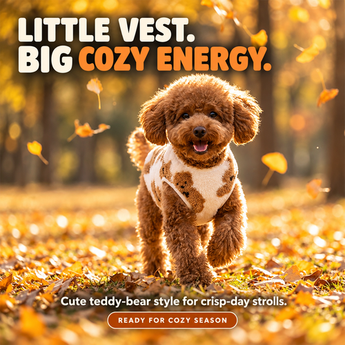 Cute Plush-Lined Pet Vest