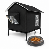 Black Cat House + Round Bowl