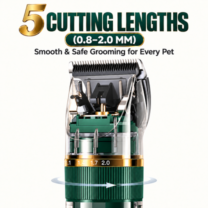 Quiet LED Display Pet Hair Clipper｜Cordless Low Noise Dog Cat Grooming Trimmer ✨