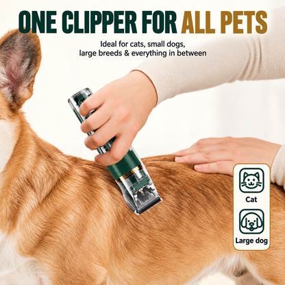 Quiet LED Display Pet Hair Clipper｜Cordless Low Noise Dog Cat Grooming Trimmer ✨