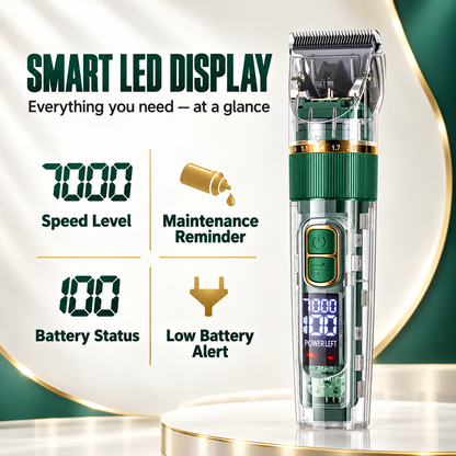 Quiet LED Display Pet Hair Clipper｜Cordless Low Noise Dog Cat Grooming Trimmer ✨