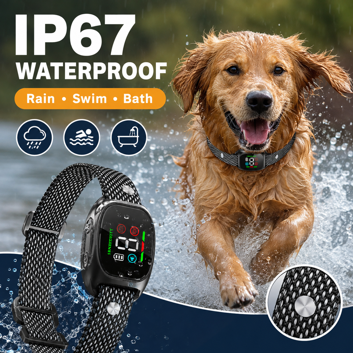 Anti Bark Collar – Smart anti‑false triggering filters out other barks