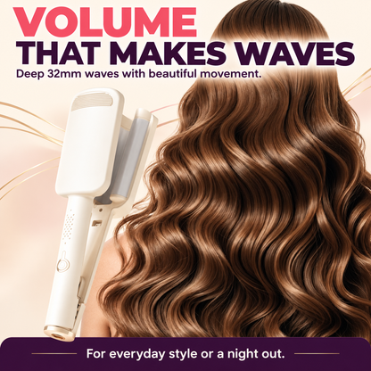 32MM Wavy Hair Curler – Negative Ion, Adjustable Temp