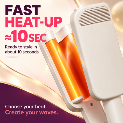 32MM Wavy Hair Curler – Negative Ion, Adjustable Temp